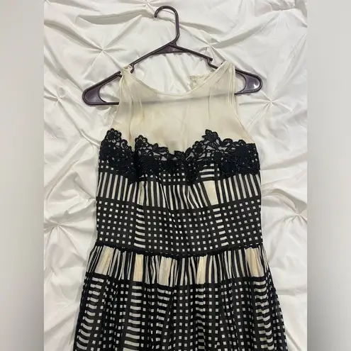 BGN black and White Checkered Dress Size M