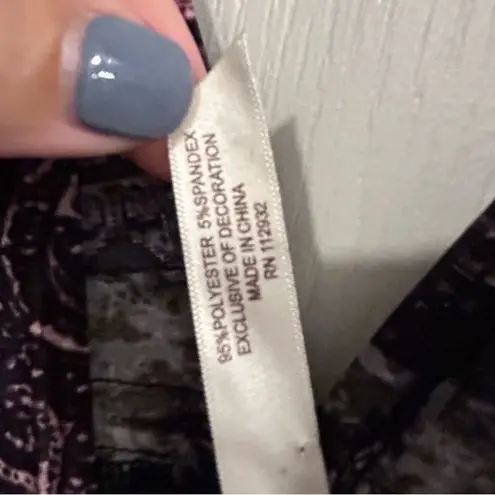 Cristina Love Women's XL V-Neck Short Sleeve Multicolor Boho Dress Y2K style