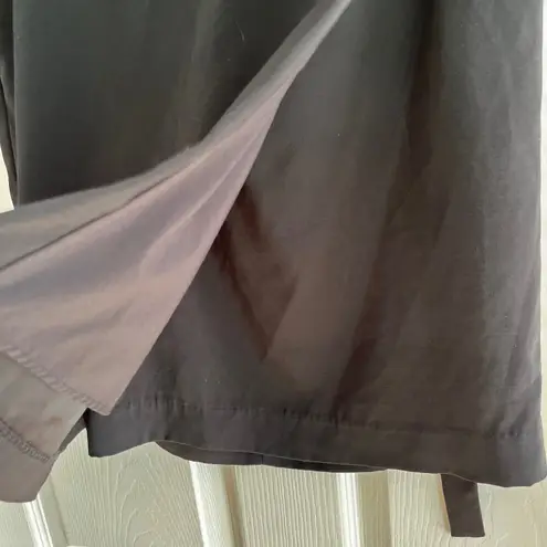 Noir Women's Black Wrap Skirt Belted Professional Career Business Casual Goth Size L