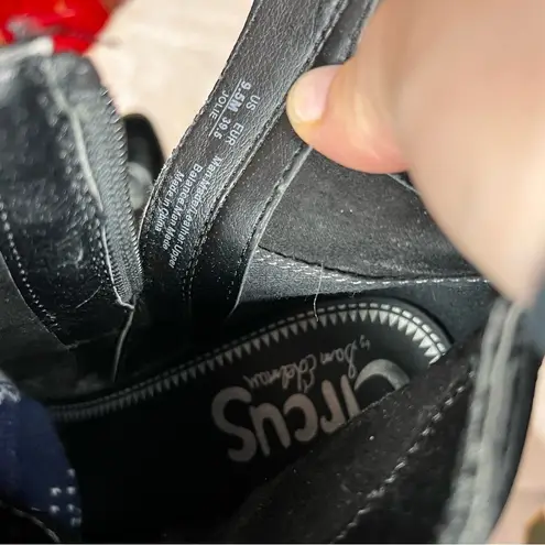 Circus by Sam Edelman Jolie Boot Size 9.5 Fringe Black Block Heel Western Women