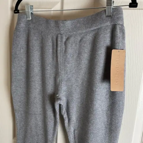 CHROME RIOT gray flare sweatpants smoothing waistband size X
