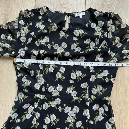 Emory park ASOS  Dark Ditzy Floral Print Maxi Dress Size Large Long Sleeve