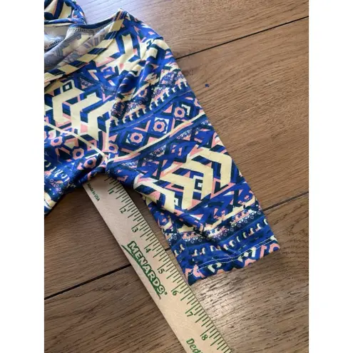 LuLaRoe  Women Size Large Maxi Dress Aztec Western Stretch Cowgirl Loungewear