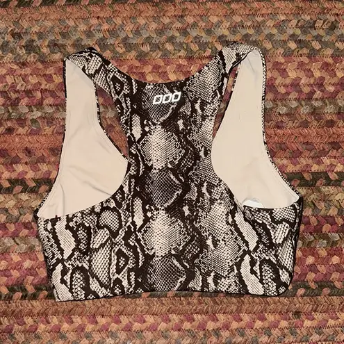 Lorna Jane  AUSTRALIA WESTERN SNAKESKIN TWIST FRONT SPORTS BRA