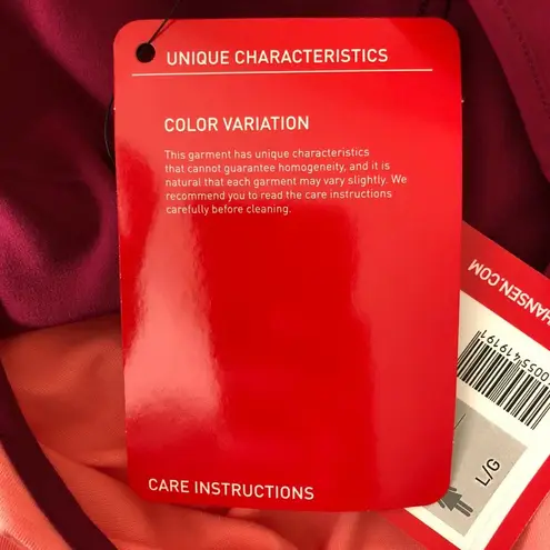 Helly Hansen  Womens Sleeveless Top Muscle Tee Color Block Vented Pink Purple L - Image 4