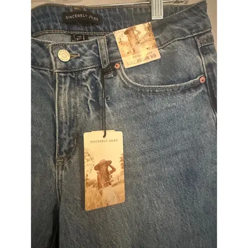 Sincerely Jules Blue Ankle Cropped Jeans Size 29 NWT