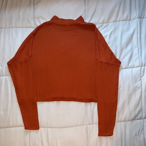 Garage  Rust Knit Cropped Sweater Size XL