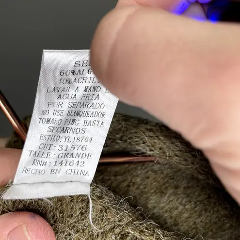 YA Los Angeles Striped Colorful Long Cotton Womens Large Cardigan