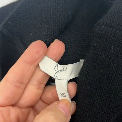 Joie  XS Black Cashmere Mock Cowl Neck Longsleeve Lightweight Sweater