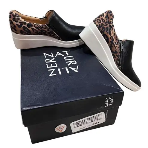 Naturalizer Sierra Women's Slip-On Shoes Black Leopard Size 6.5 M