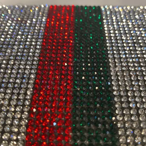 Zip around wallet BEAUTIFUL CLEAR RHINESTONES sparkling wallet Silver