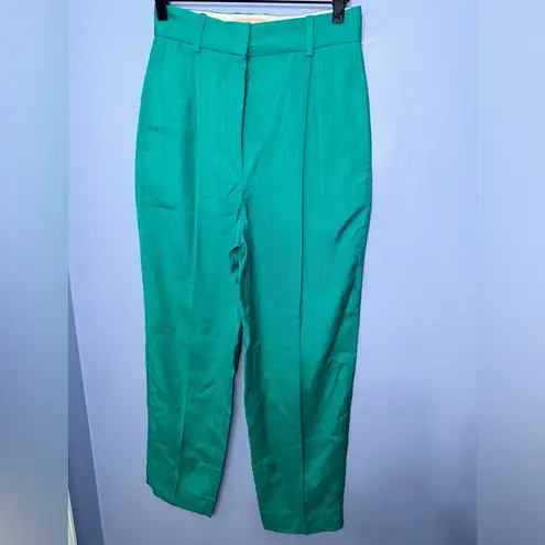 Sandro Mix It Collection Bernard Straight Leg Pleated Pants Nwt Sz 34 (2 US)