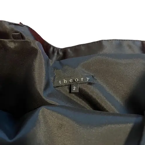 Theory HP🎉  Black Strapless Satin Bubble Dress