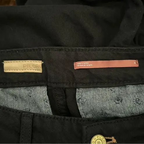 Anthropologie  Pilcro High Rise Wide Leg Bell Bottom Jeans in Black Size 31