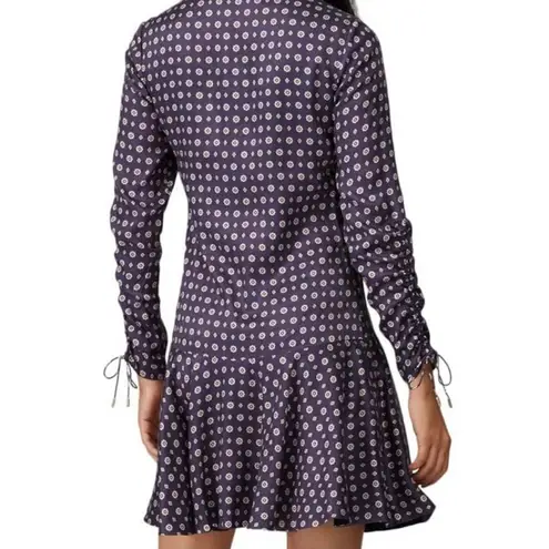 JONATHAN SIMKHAI Scarf Print Ruffle Dress Faux Wrap Classic Print Size 6