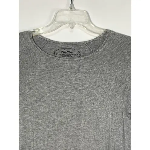 Soma Women's Live Lounge Wear Raglan Tunic Loungewear Gray Small