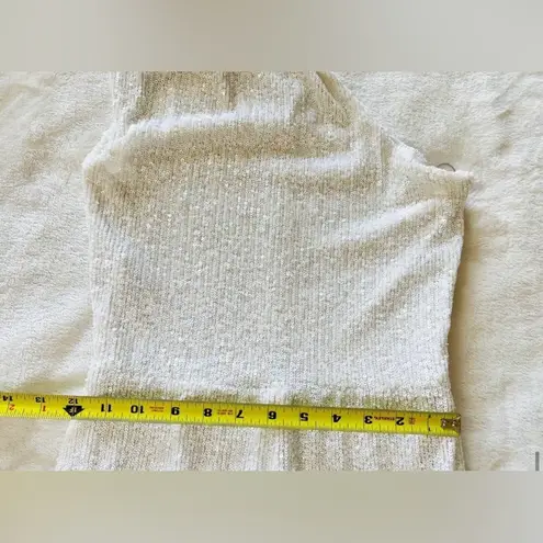 Nookie Treasure White Sequin One Shoulder Cocktail Jumpsuit Medium