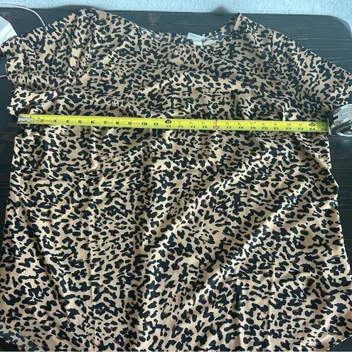 Ava & Viv  Target Leopard Print Blouse in Size 2X