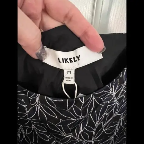 Likely M Asymmetric Hem Tiered Tank Top Navy Floral