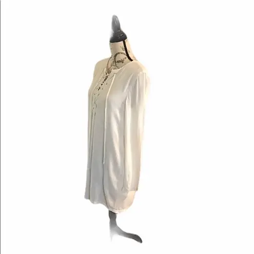 Forever 21  White Dress Blouse Size Small