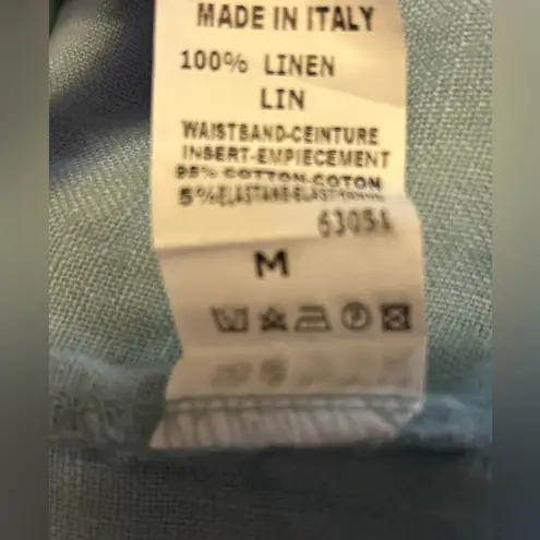 Splendid Iris ocean blue linen pants Size M