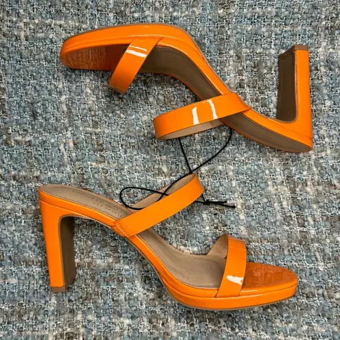 Chinese Laundry  Tete Patent Heeled Sandal in Orange
