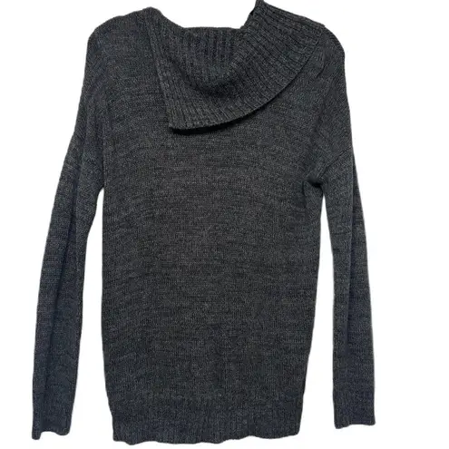 Matty M Women’s Knit Envelope Sweater Medium Charcoal Grey Gray