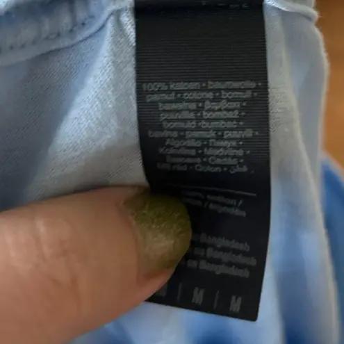 Light Blue Crewneck Short Sleeve Summer & Aperol Spritz Orange Graphic T