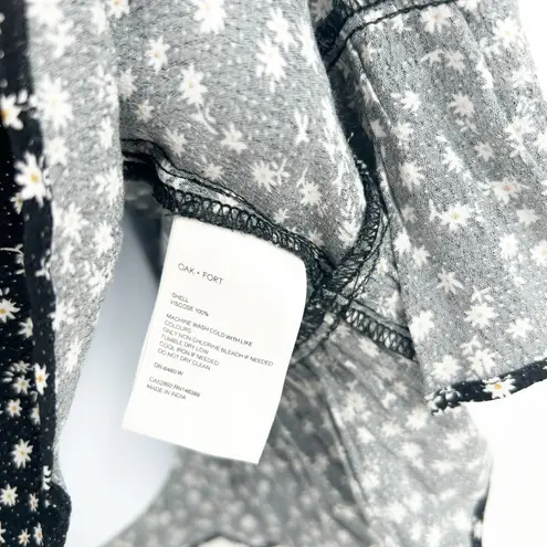 Oak + Fort Womens Preppy Girly Spring Ditsy Floral Daisy Cami Mini Dress Size S Black