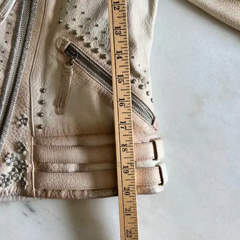 Corral Studded Embellished Leather Moto Biker Jacket Western Chic