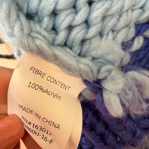 Princess Polly  chunky Light Blue and Dark Blue Cardigan size xs/s