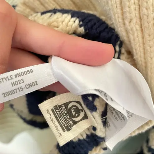 Madewell  Cable-Knit Oversized Sweater in Stripe XXS