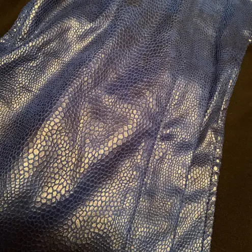 G by Giuliana Two Tone Moto Jacket Blue/Black Size Small NWT