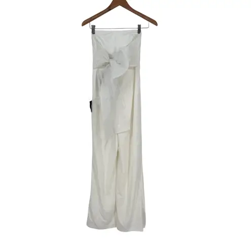 Lulus Marvelous Glow White Strapless Pearl Tie