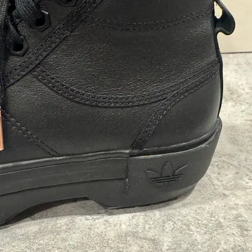 Diesel adidas Nizza Trek Sneakers Women's Size 7 Black Rose Gold Platform Leather