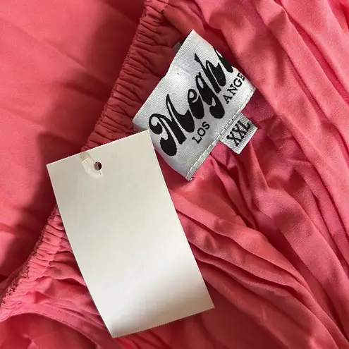 Meghan LA Off-Shoulder Maxi Dress, Bubblegum Pink, Size XXL New w/Tag $240