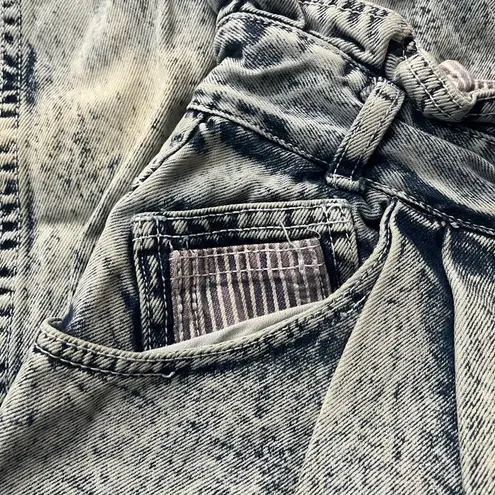 Jordache Vintage Paper Bag Waist Balloon Leg Jeans Stonewashed Blue Size 11