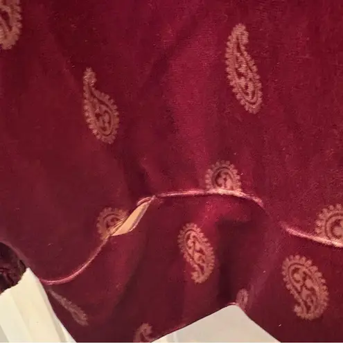 Suzanne Betro Burgundy Velvet Top Size 2X