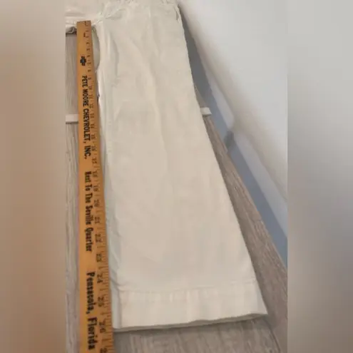 Tory Burch  White Chino Ankle Length Pants Mid Rise Size 27 *Read