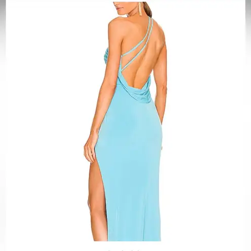 Katie May Revolve, Cyan, Winnipeg Gown, Medium, One shoulder