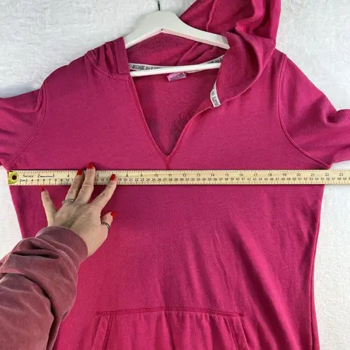 Victoria's Secret  Medium Love PINK Pullover Hoodie Back Spell Out Logo Pink