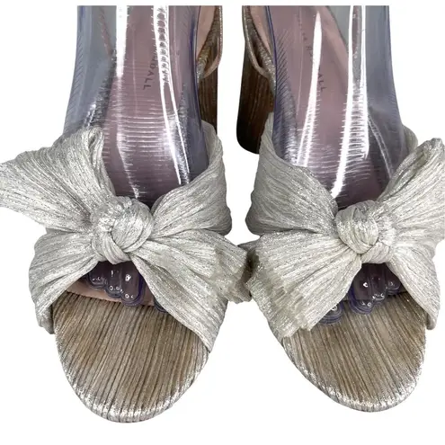 Loeffler Randall Camellia Heels 10 Shiny Champagne