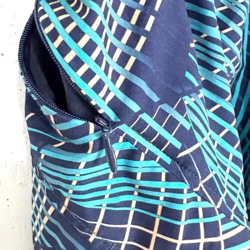 Hylete Velos Running Shorts Mesh Liner Scrunch Waistband Blue Orange Size Medium