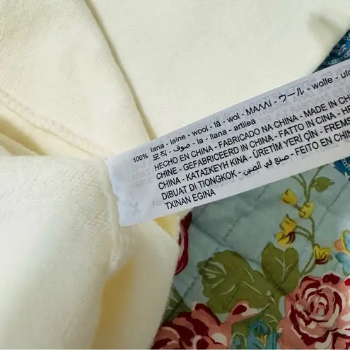 ZARA  Women Ecru Sleeveless Back Tie 100% Wool Midi Round Neck Cozy Dress Sz M