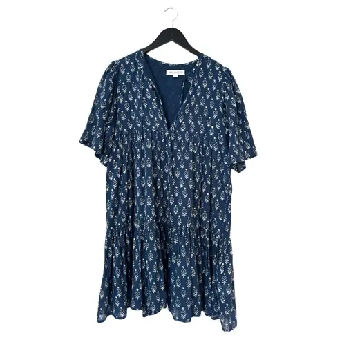 India Collection Emerson Fry XS/S Island Dress 2 Marguerite Blue Organic Cotton