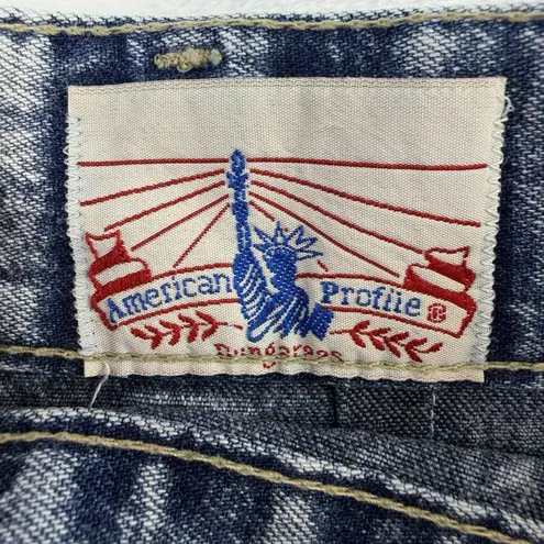 Vtg 90s Sz 12 28” Midi Denim Skirt Button Front Acid Wash Grunge Streetwear USA Blue