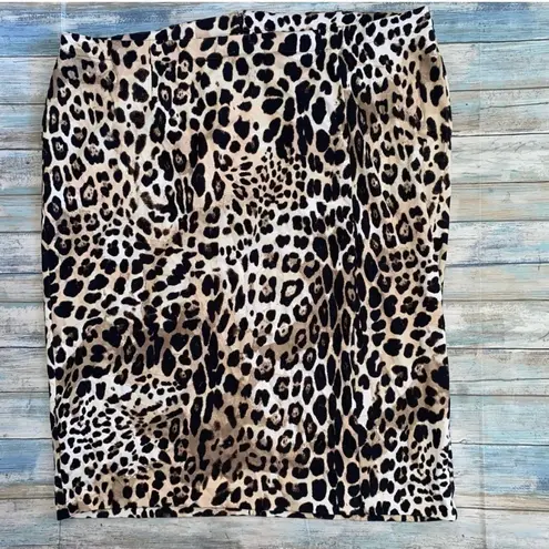 Lane Bryant Leopard Print Pencil Skirt