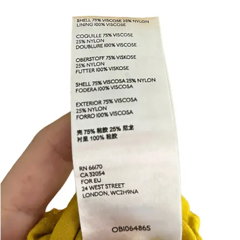 Maeve  velour mustard skirt size small