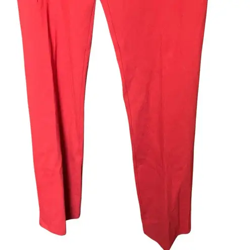 Betabrand  Red Christmas 🎄 Pull on Straight Leg pants Large 756