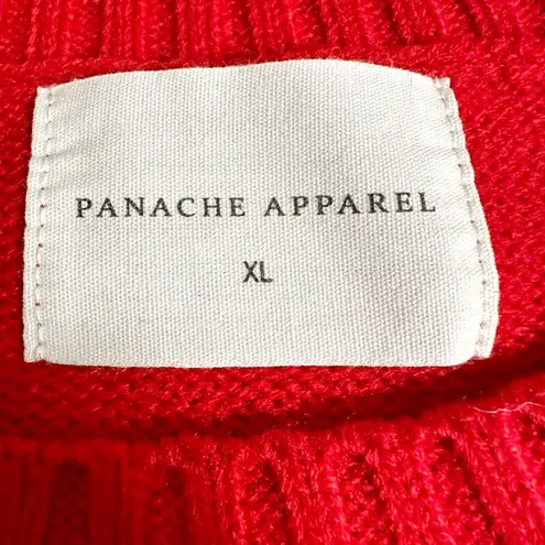 Panache Apparel Après Knit Sweater Red Size XL